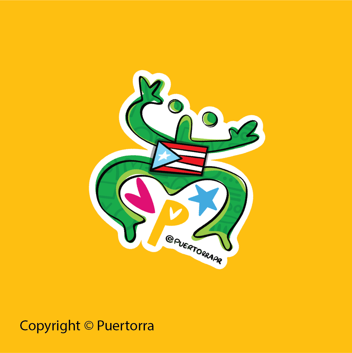 Coqui taíno (Premium Sticker)