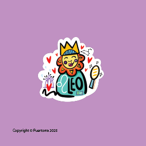 LEO PREMIUM STICKER (HOLOGRAPHIC)