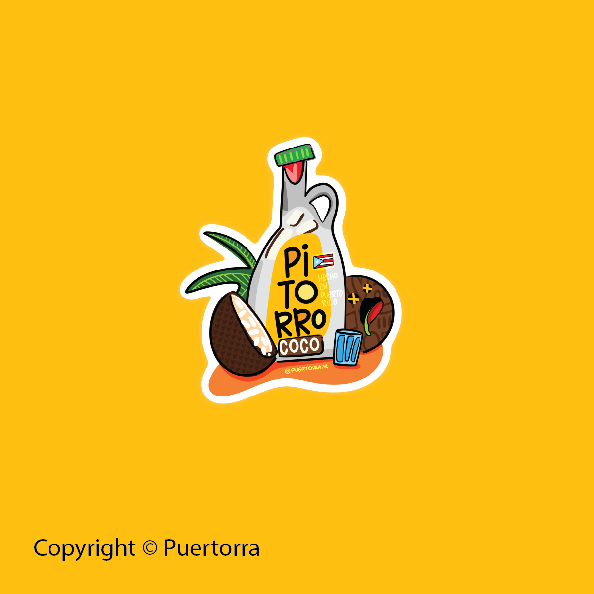 Pitorro Coco (Premium Sticker)