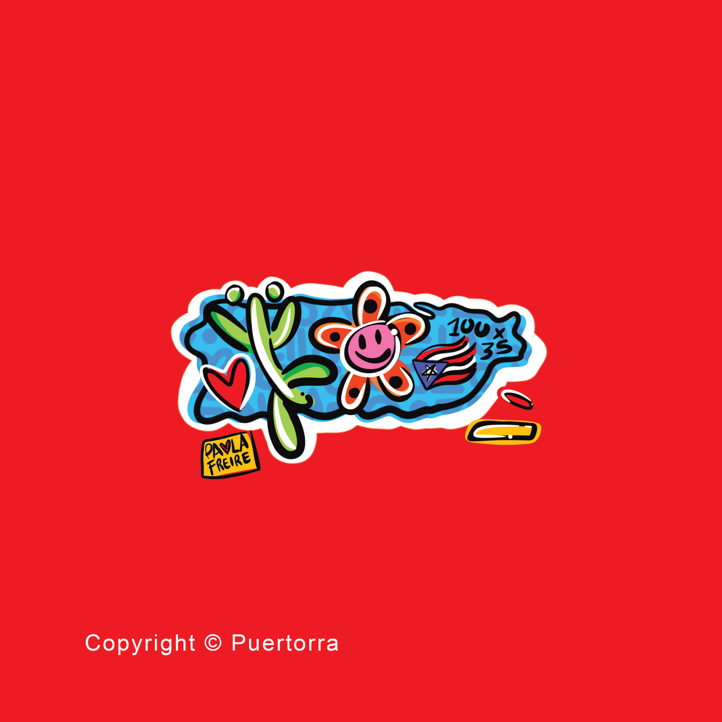 Mapa PR (Premium Sticker)